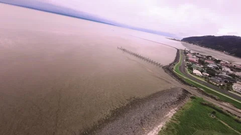 Old Pier on the Coromandel Peninsula, Thames, New Zealand Видео 277331629