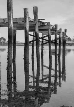 Old Pier, Marblehead Stock Photos