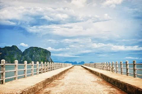 Old pier Stock Photos