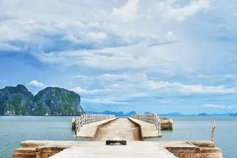 Old pier Stock Photos