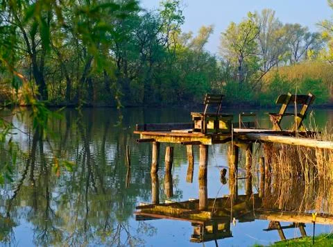 Old pier 스톡 사진