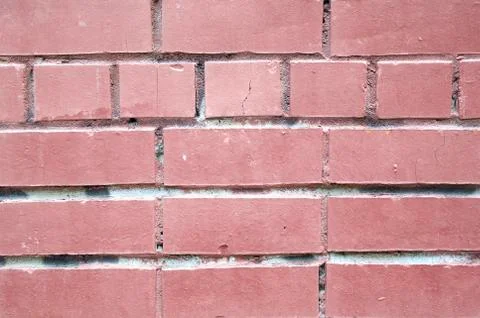 Old pink brick wall as background Foto stock