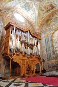 Old pipe organ Stock Photos