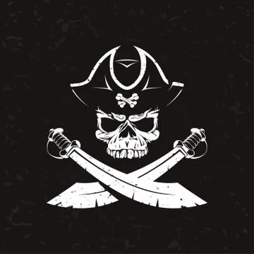 Old pirate icon Stock Illustration