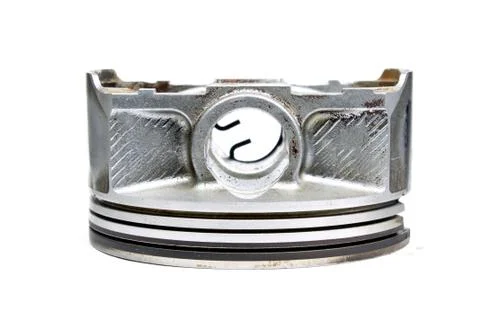 Old piston on white background Stock Photos