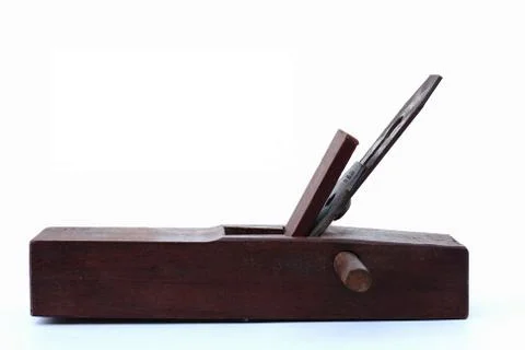 Old plane, isolated on a white background Stock Photos