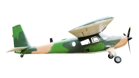 Old plane on white background Stock Photos