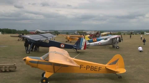 Old Planes Stock Footage 7761301