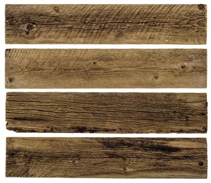 Old planks isolated on white 스톡 사진