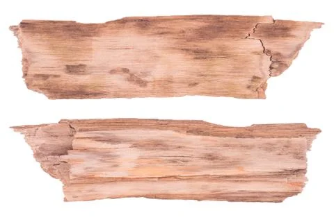 Old planks isolated on white. 스톡 사진