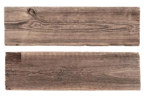 Old planks isolated on white. Photos