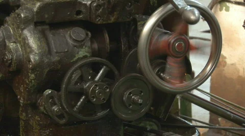Old plant machine 03 loop Stock Footage 340028