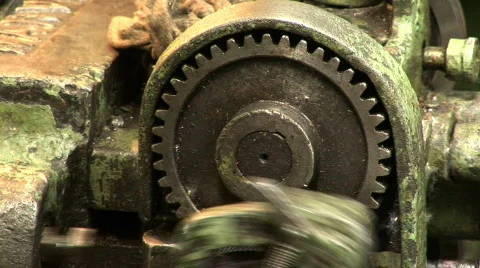 Old plant machine 17 스톡 동영상 341349