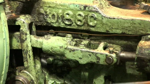 Old plant machine 18 스톡 동영상 341387