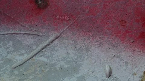 Old plaster wall is painted in different bright colors Foto stock