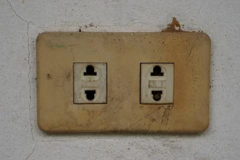 Old plastic plug Stock Photos