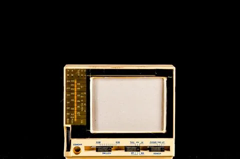 Old Plastic Televison Stock Photos