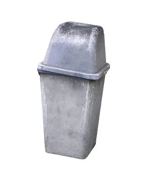 Old plastic trash isolated on white background Stock Photos