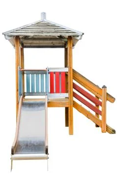 Old playground equipment Stock Photos