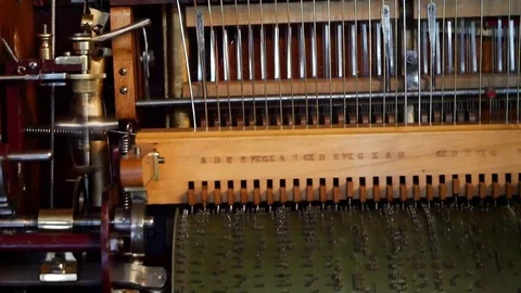 Old playing machine. Mechanical barrel organ. Stock Footage 91383149