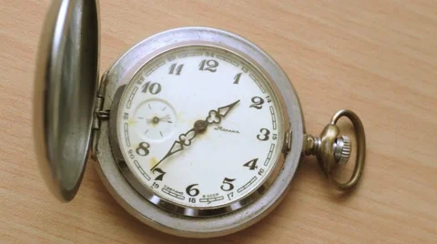Old pocket watch. Stock Footage 45586297