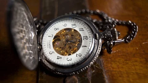 Old pocket watch Stock Footage 126725213