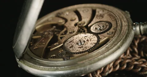 Old pocket watch spinning Stock Footage 67486728