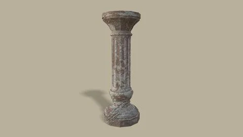Old poles isolated on the background 3d-rendering 库存插图