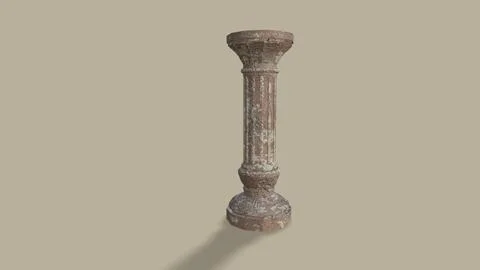 Old poles isolated on the background 3d-rendering イラスト素材