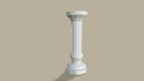 Old poles isolated on the background 3d-rendering 스톡 일러스트