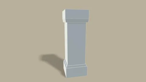 Old poles isolated on the background 3d-rendering イラスト素材