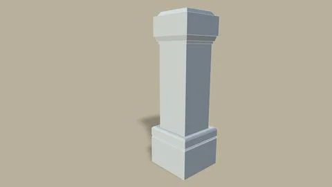 Old poles isolated on the background 3d-rendering 스톡 일러스트