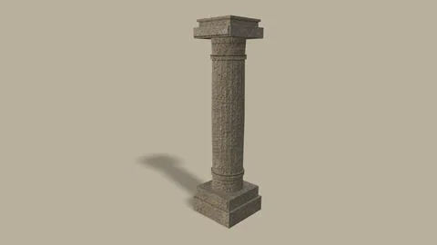 Old poles isolated on the background 3d-rendering イラスト素材