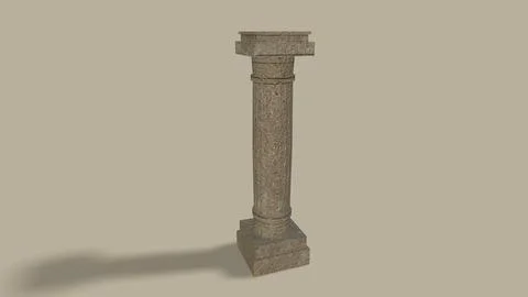 Old poles isolated on the background 3d-rendering 库存插图