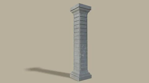Old poles isolated on the background 3d-rendering イラスト素材