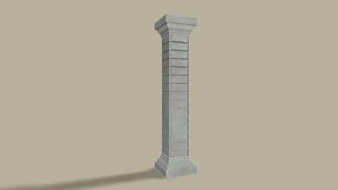 Old poles isolated on the background 3d-rendering イラスト素材