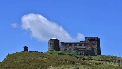 Old Polish observatory in Carpathians Видео 82537275