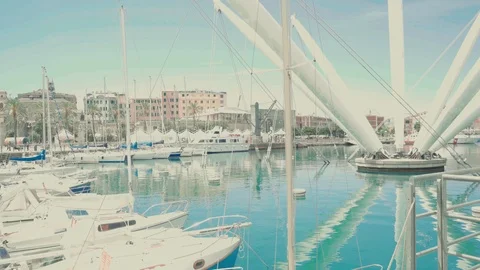 Old port of Genova Stock Footage 109459649