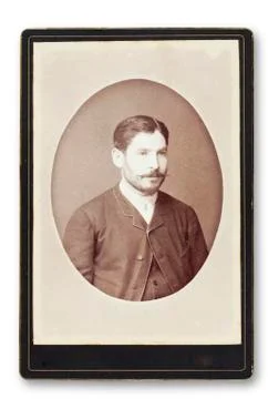 Old portrait of a man.. Stock Photos