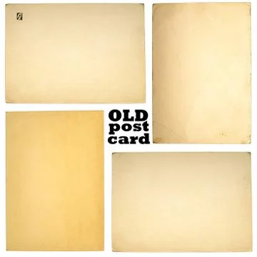 Old posrcards set 스톡 사진