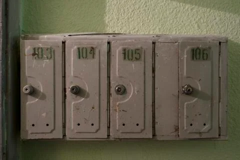 Old post boxes Stock Photos