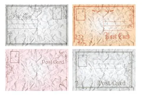 Old post cards Stock Illustration