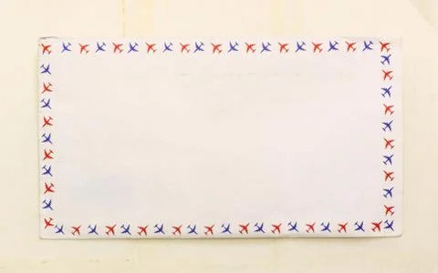 Old post envelope on vintage old writing paper Stock Photos