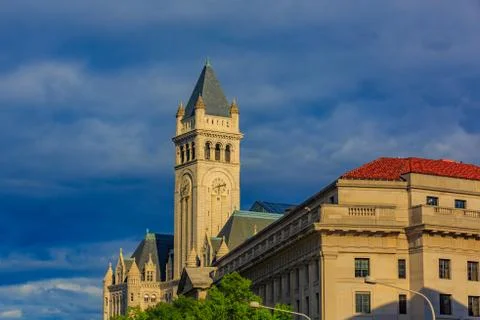 Old Post Office and Clock Tower Stock Photos