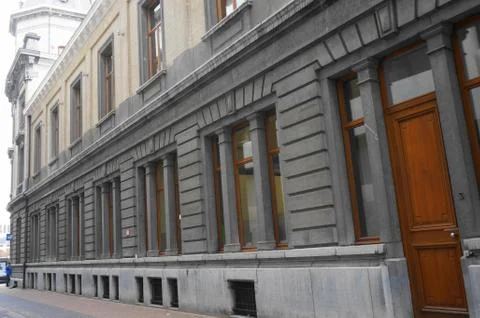Old post office in Antwerp Stock Photos