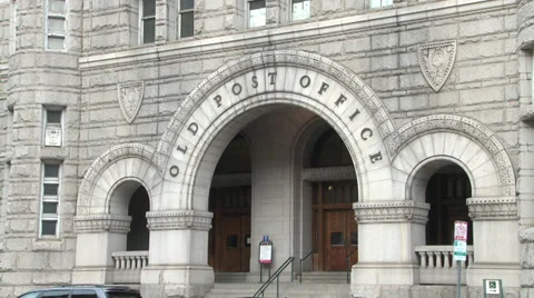 Old Post Office Stock Footage 38036542