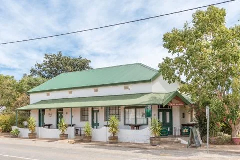 The Old Post Office, a restaurant in McGregor Stock Photos