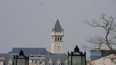 Old Post Office Tower in Washington Stock Footage 311090119