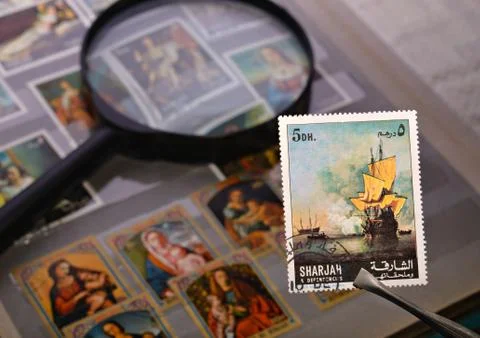 Old postage stamp Stock Photos