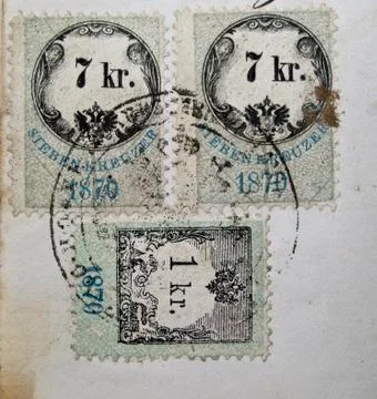 Old postal stamp Stock Photos